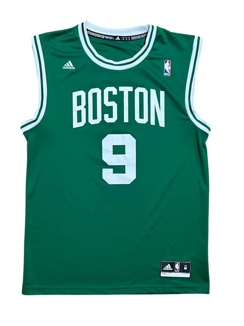 Rajon Rondo Adidas Boston Celtics #9 NBA Basketball Green Jersey, Men's Medium